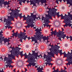 Anti Pill Fleece Print - MONTANA - 002 - Purple