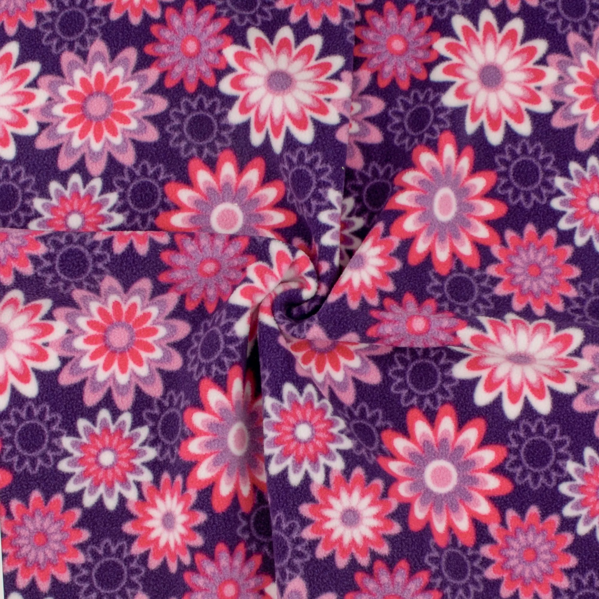 Anti Pill Fleece Print - MONTANA - 002 - Purple