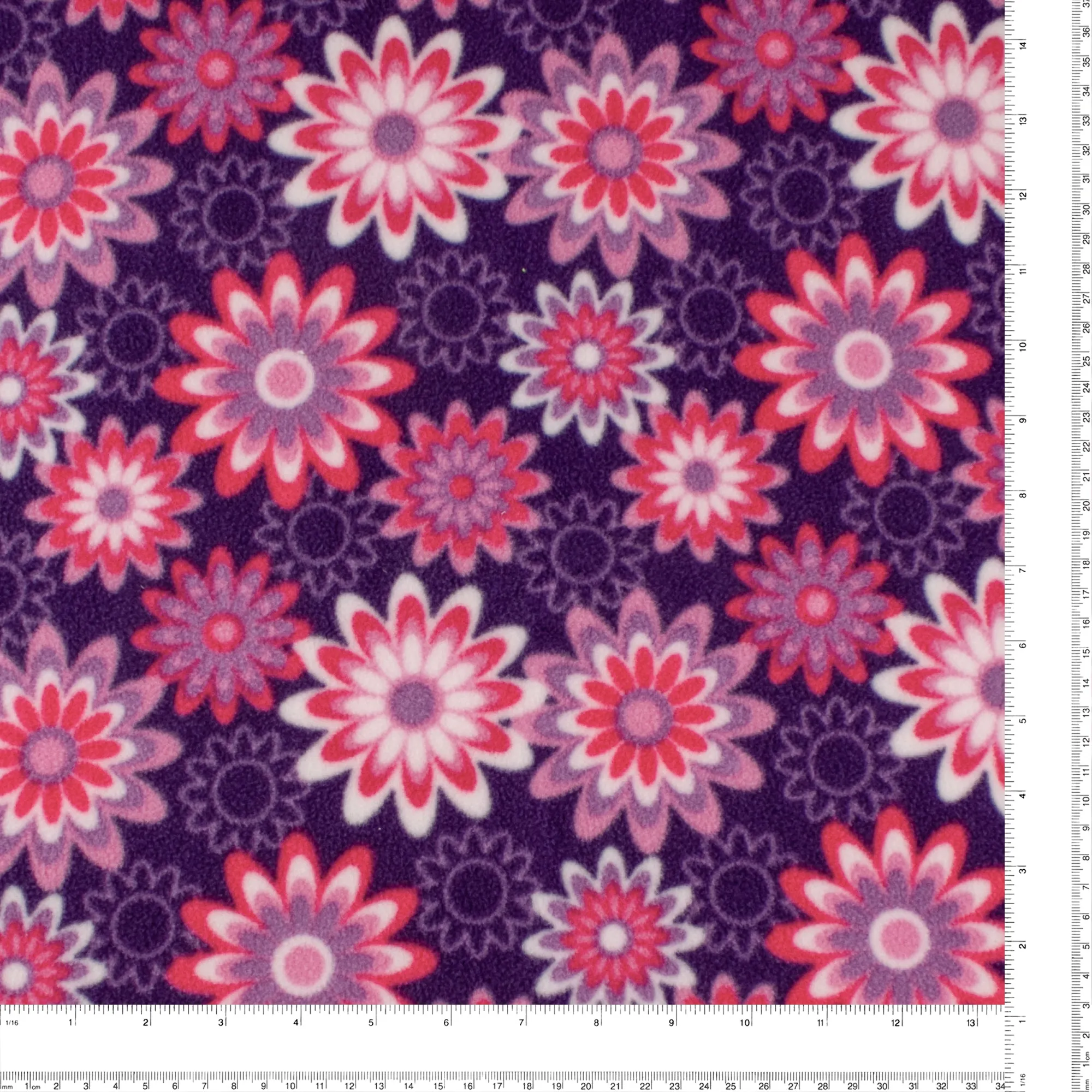 Anti Pill Fleece Print - MONTANA - 002 - Purple