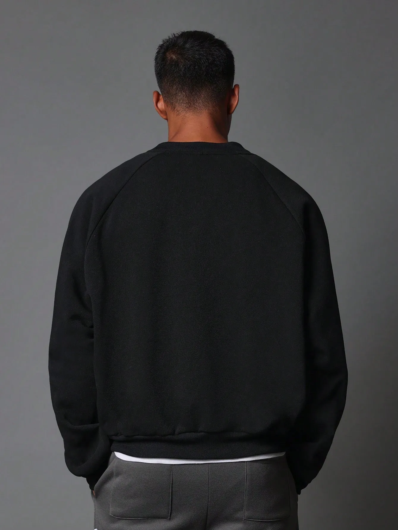 Christmas Regular Fit Crew Neck Sweatshirt With Graphic Print