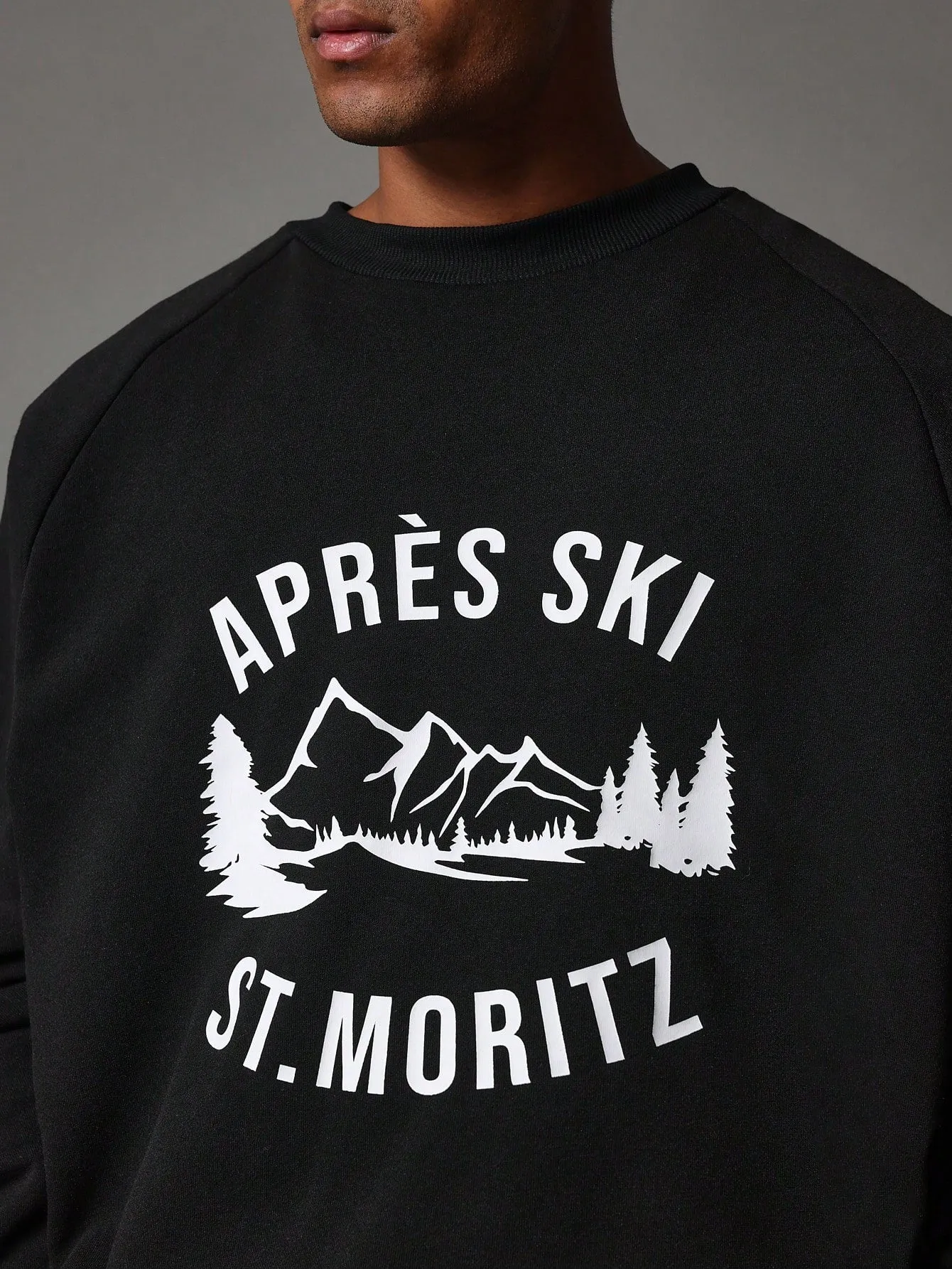 Christmas Regular Fit Crew Neck Sweatshirt With Graphic Print