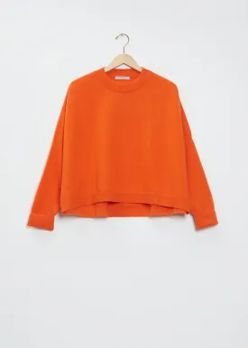 Chunky Cashmere Sweater — Tangerine