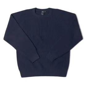 CIRCULATE KNIT CREW Navy