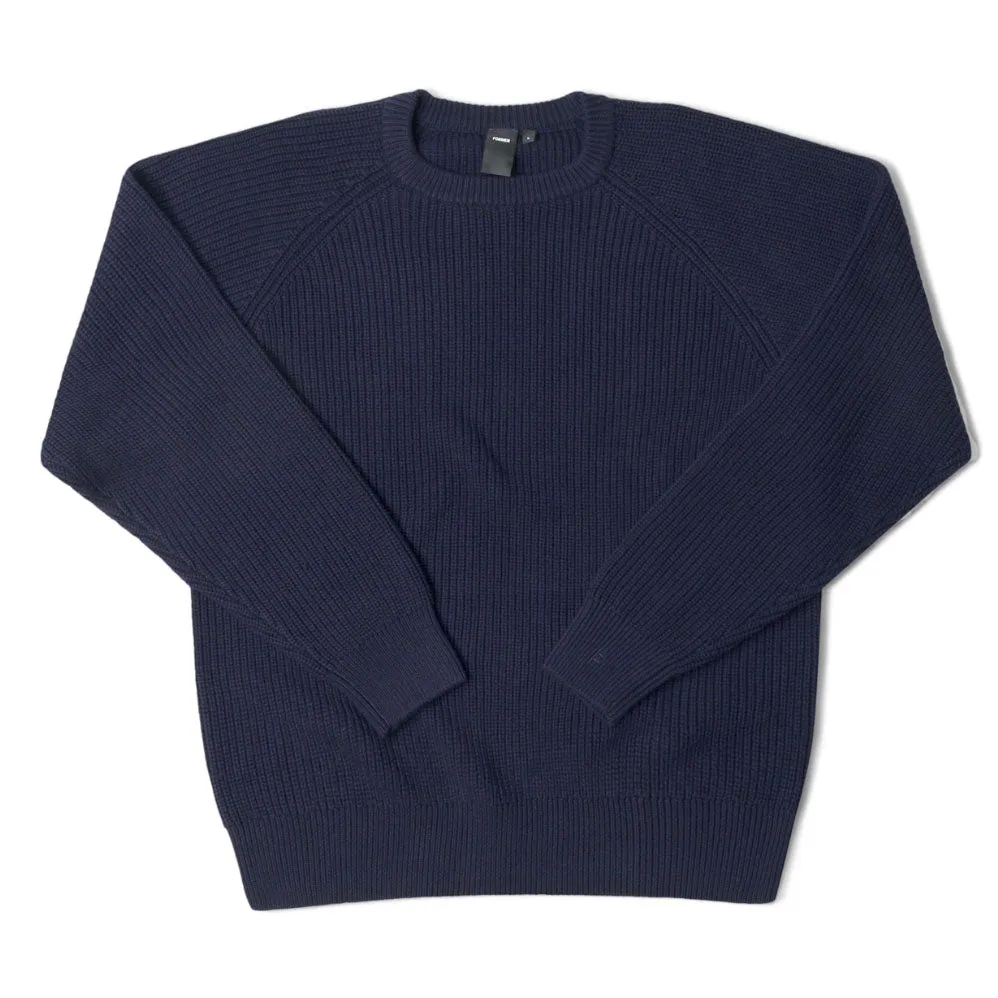CIRCULATE KNIT CREW Navy