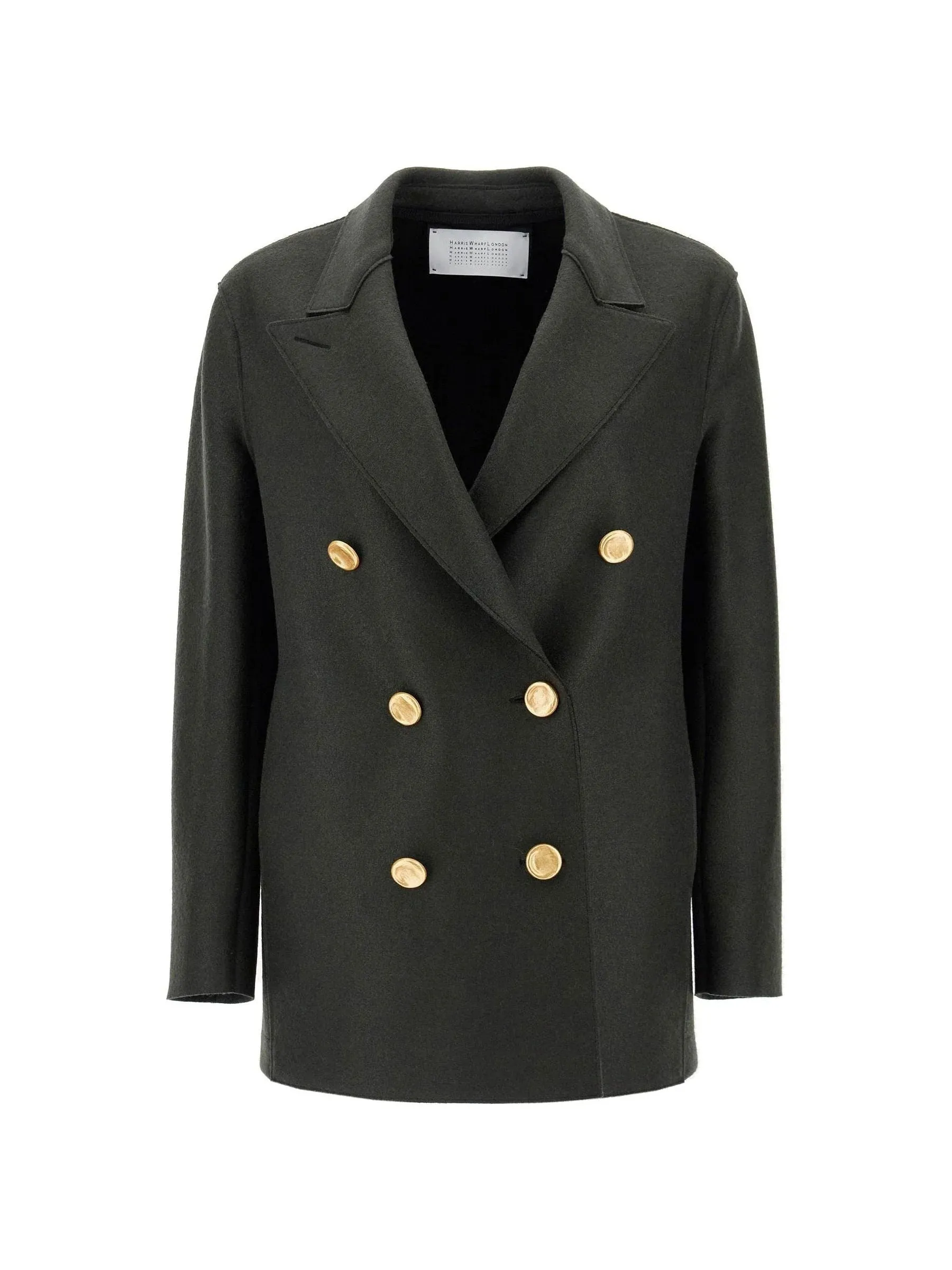 Double-Breasted Wool Caban Jacket