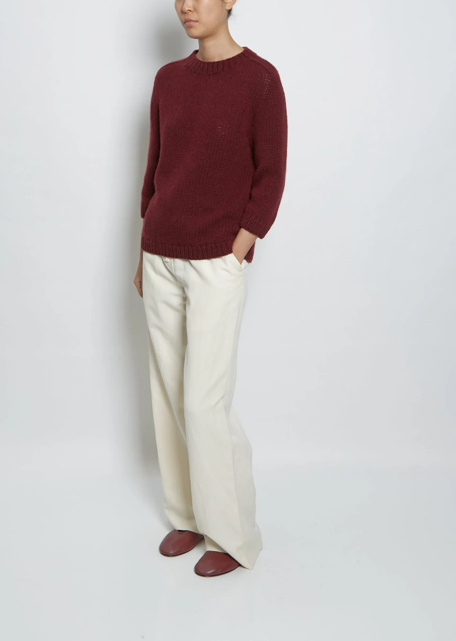 Fleur Sweater— Bordeaux