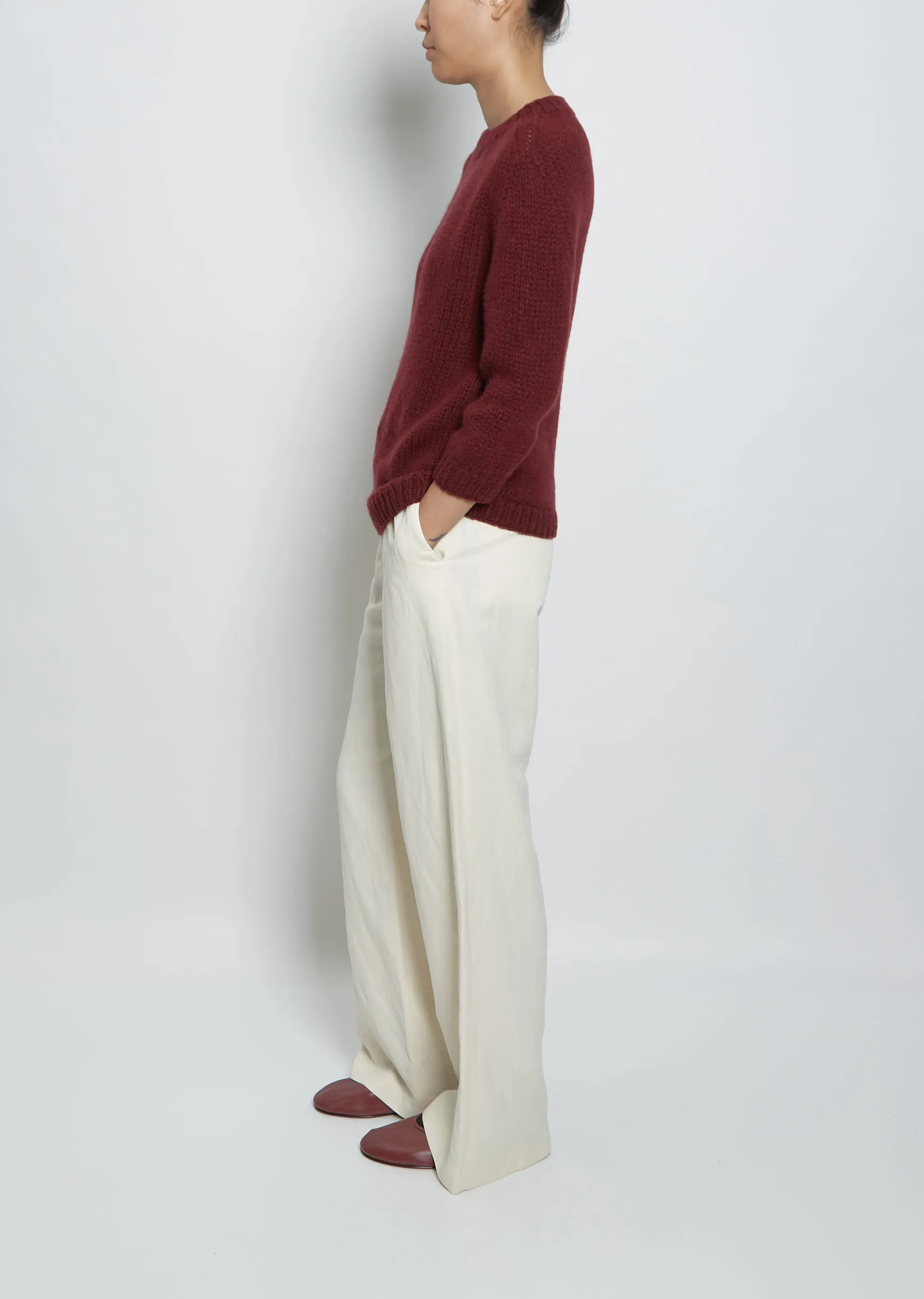 Fleur Sweater— Bordeaux