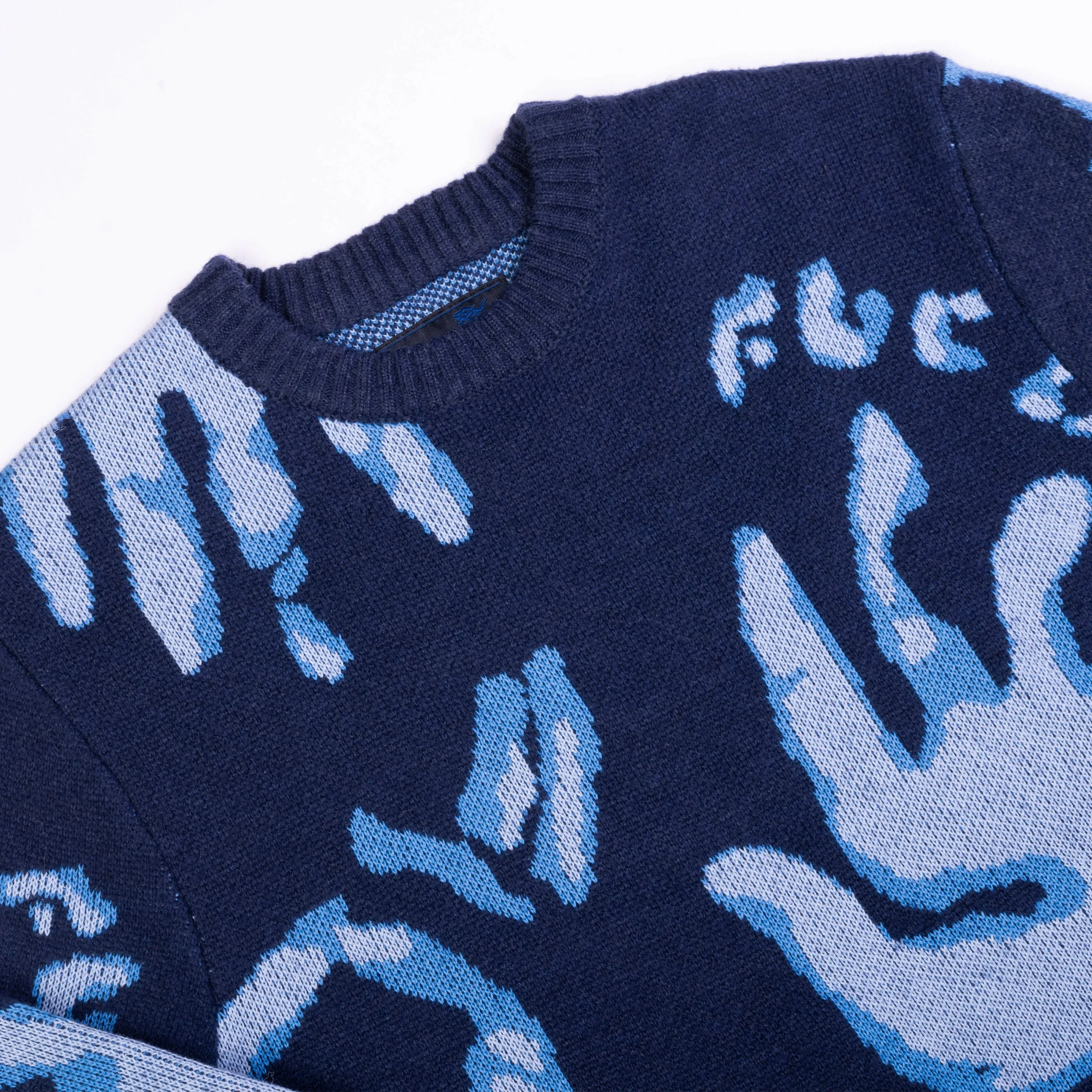FUC Off Knit Blue