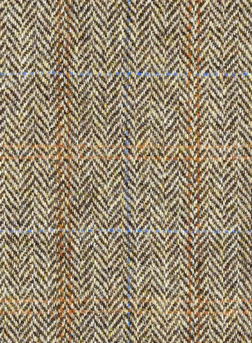 Harris Tweed Ranger Brown Pea Coat