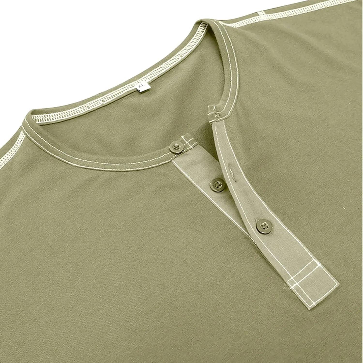 Henley Shirts for Men Casual Button Down Shirts Big and Tall Long Sleeve Shirts Trendy Spring Tops