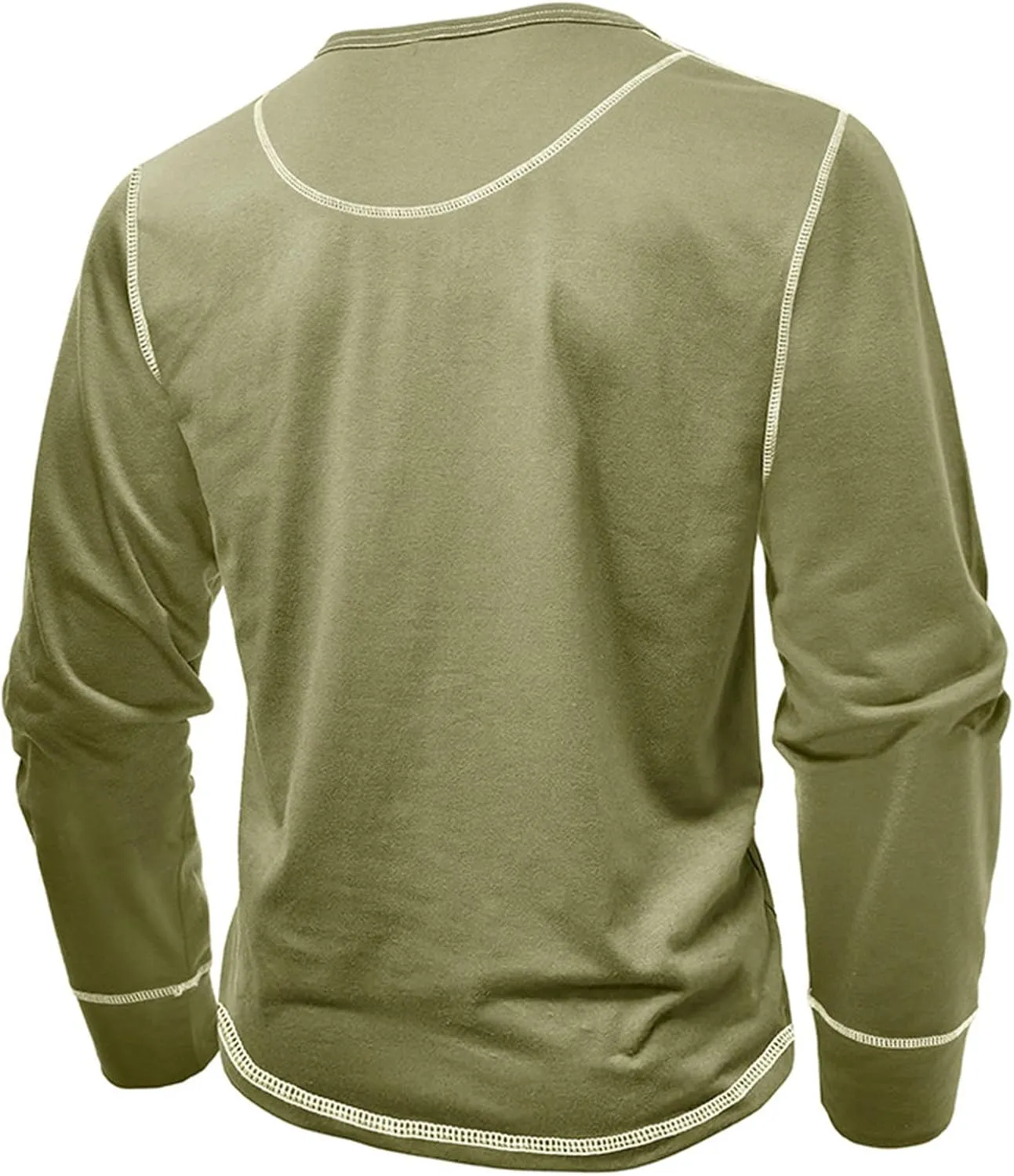 Henley Shirts for Men Casual Button Down Shirts Big and Tall Long Sleeve Shirts Trendy Spring Tops