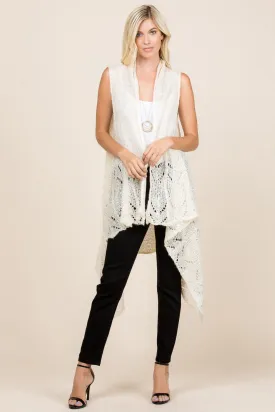 KNITTED OPEN FRONT CARDIGAN/6PCS