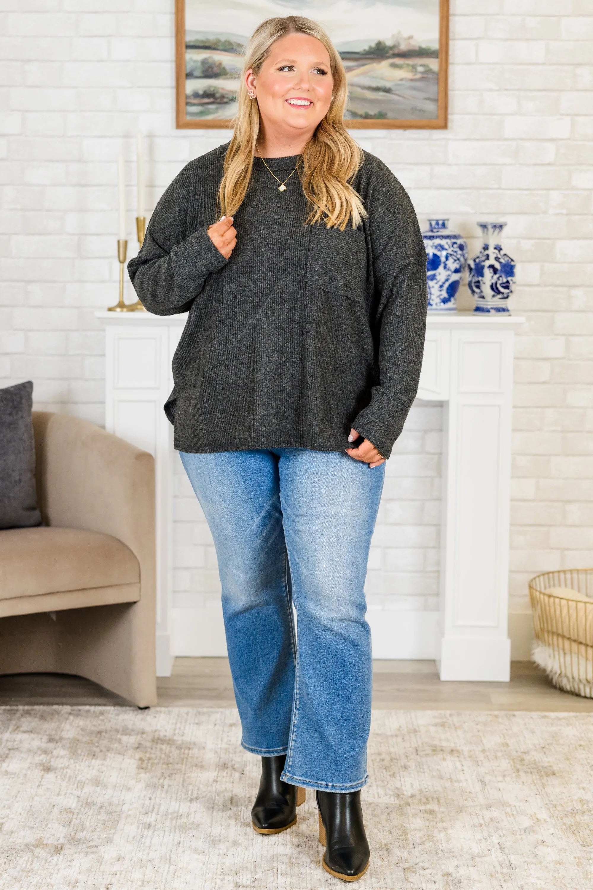 Lookin' Good Feelin' Better Sweater, Black