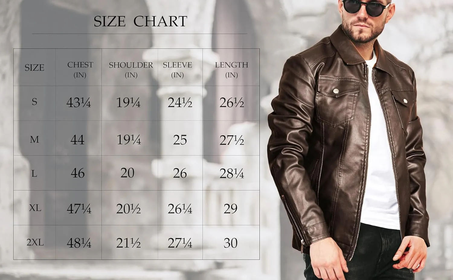 Mens Leather Jackets Casual Faux Leather Motorcycle Jacket Biker Vintage Outwear