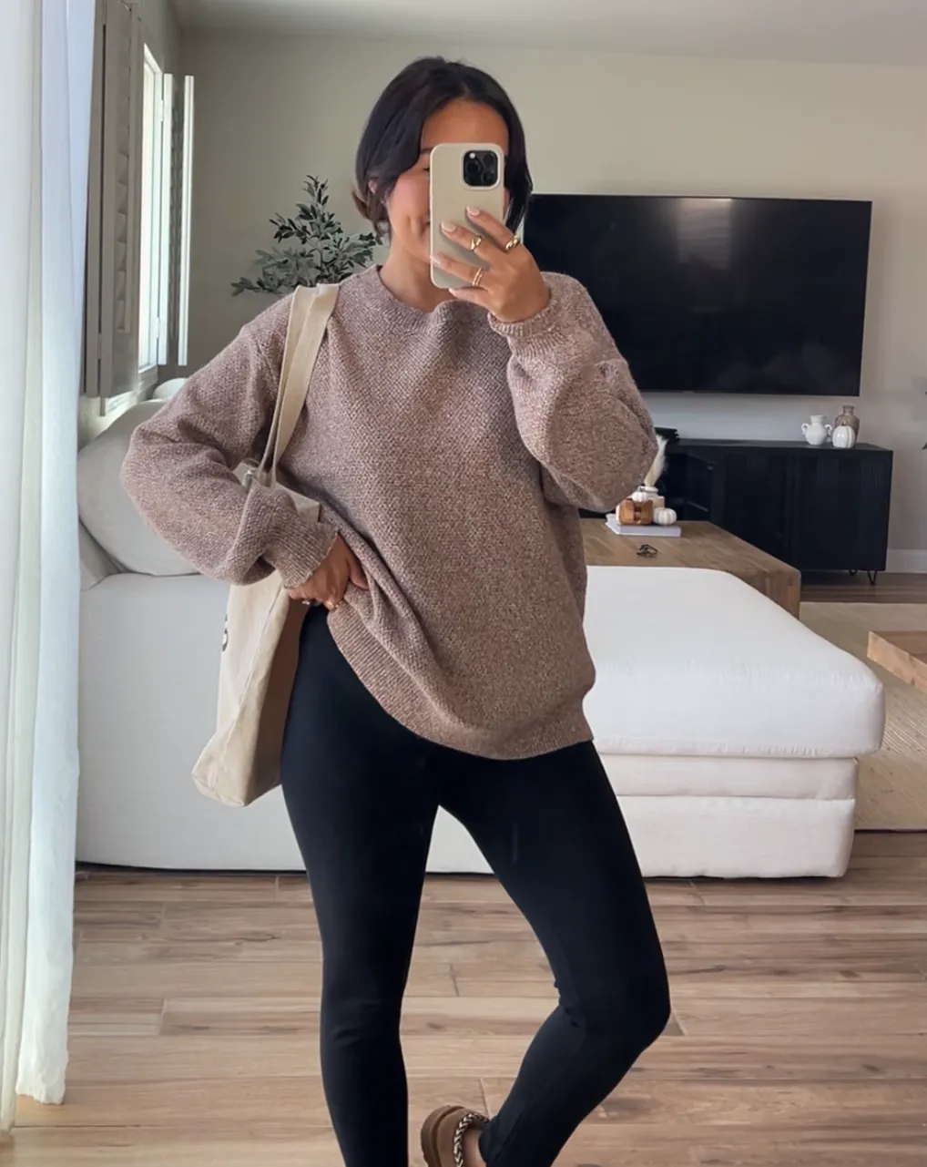 MEROKEETY Crew Neck Long Sleeve Pullover Loose Sweater