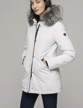 Parka People Of Shibuya Kami Capucha Con Pelo Blanca Mujer