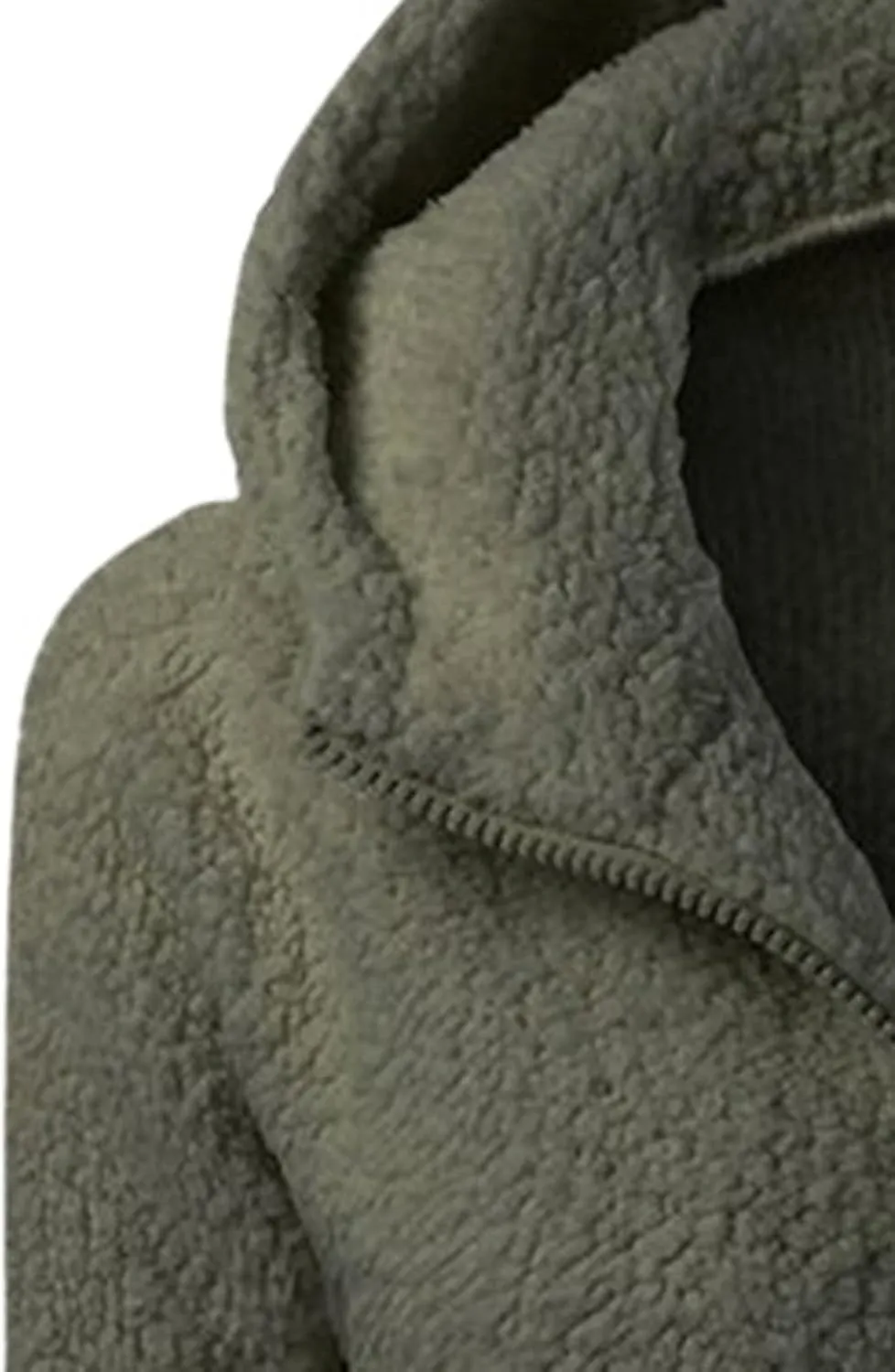 Sherpa Jacket Women Fleece Flannel Zip Up Jacket Cropped Teddy Bear Hooded Jacket Plus Size Winter Coats with Pockets