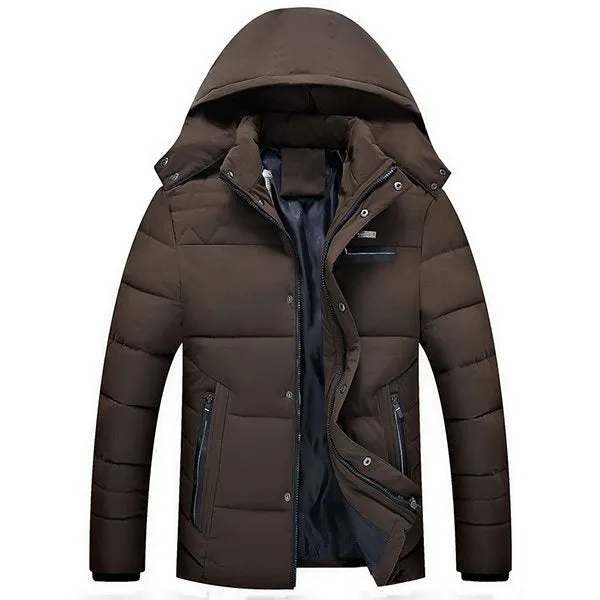 Solid Color Stitching Quilted Coat
