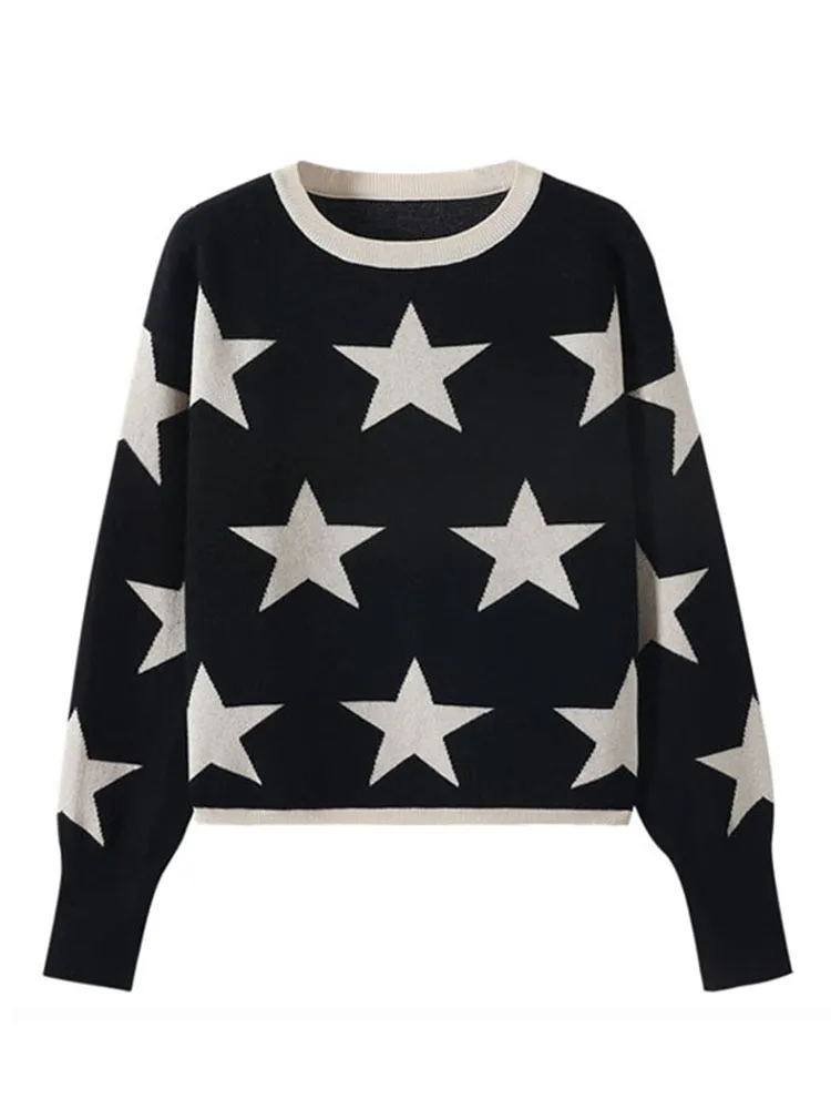 Super Star Pullover Knitted Sweaters