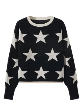 Super Star Pullover Knitted Sweaters