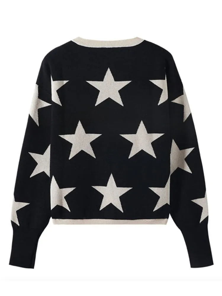 Super Star Pullover Knitted Sweaters