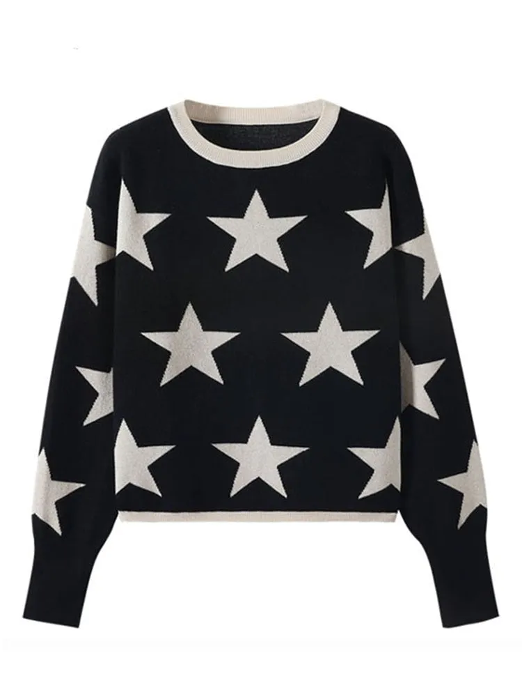 Super Star Pullover Knitted Sweaters
