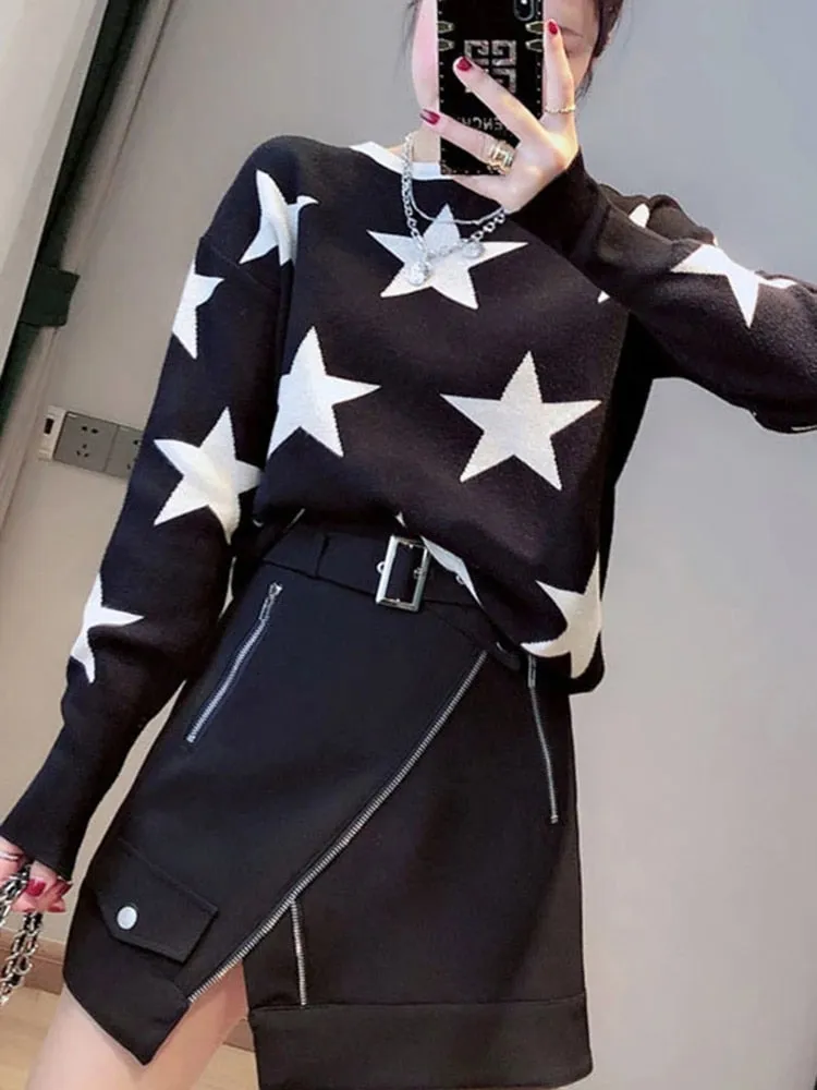 Super Star Pullover Knitted Sweaters