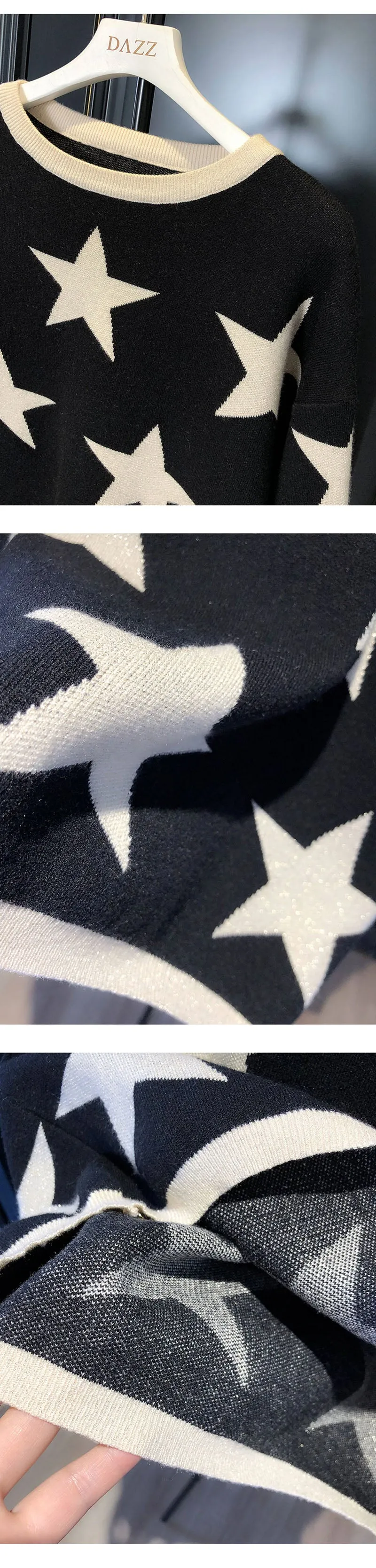 Super Star Pullover Knitted Sweaters
