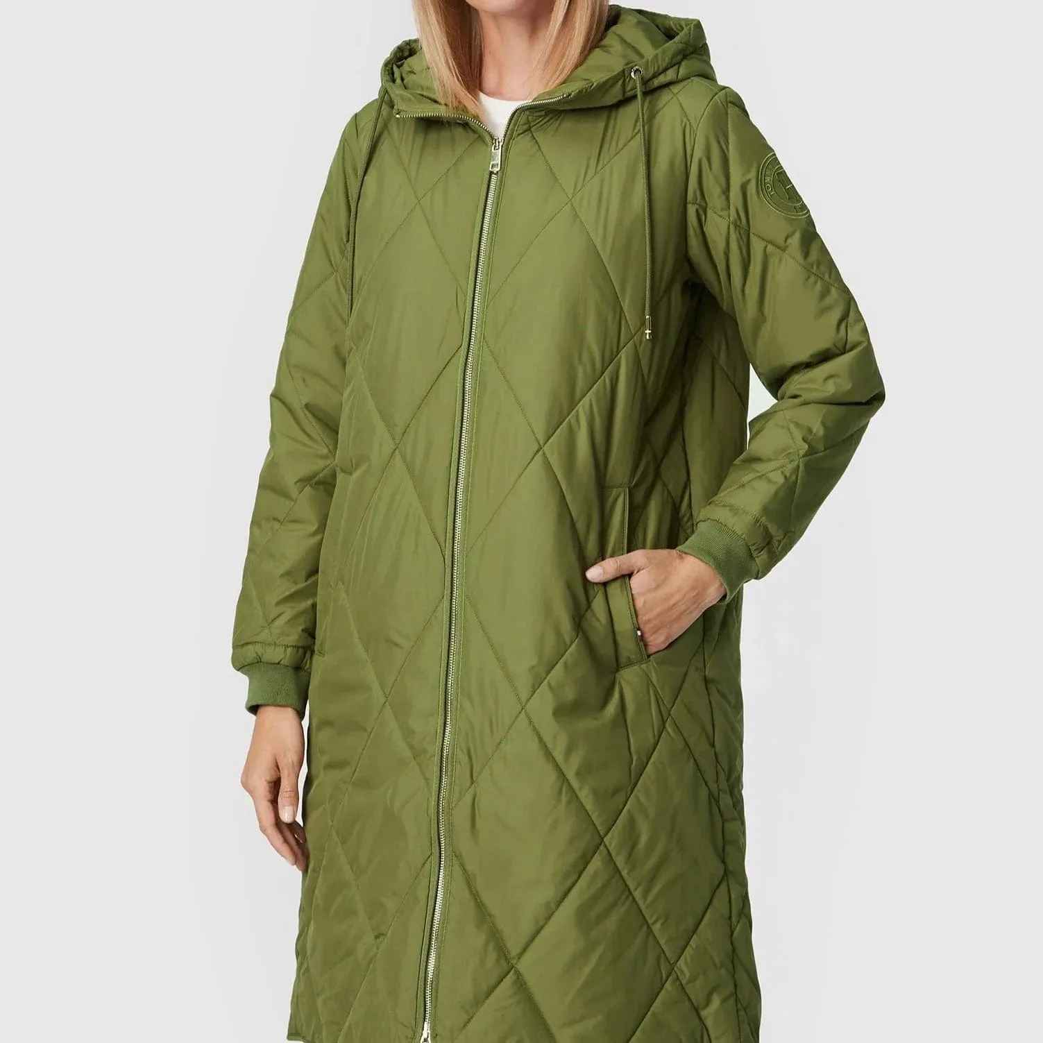 Tommy Hilfiger Diamond-Quilted Sorona® Coat Green