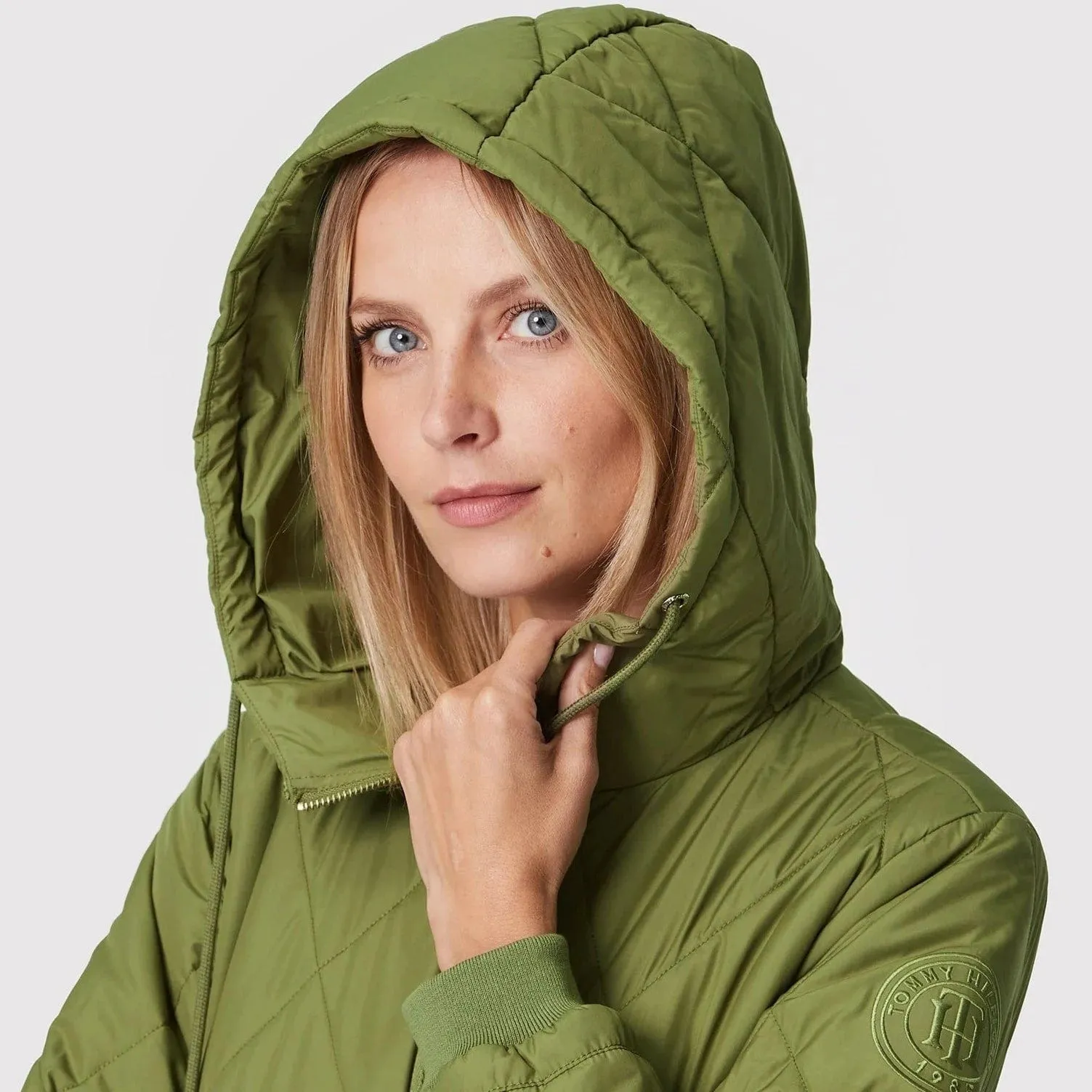 Tommy Hilfiger Diamond-Quilted Sorona® Coat Green