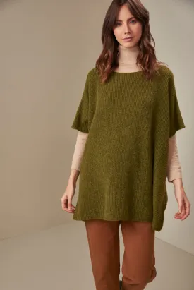 Umpala Poncho Baby Alpaca Color Avocado