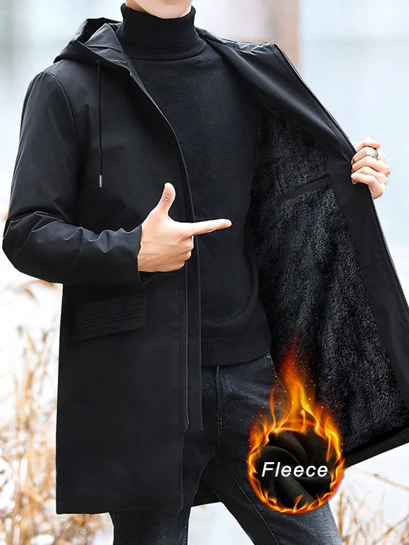 Winter Warm Fleece Parka Coat