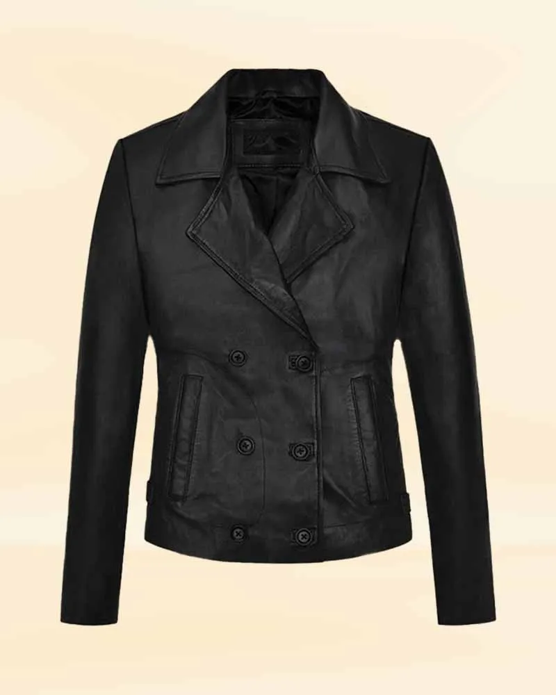 Women Premium Black Leather Jacket